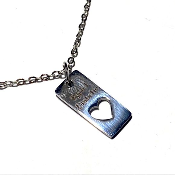 Medical Alert, Dainty T1D Necklace & Charm Set, One Size - Picture 5 of 11